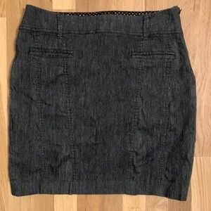 BEBE Dark Wash Denim Mini Jean Skirt With Pockets Women’s 10